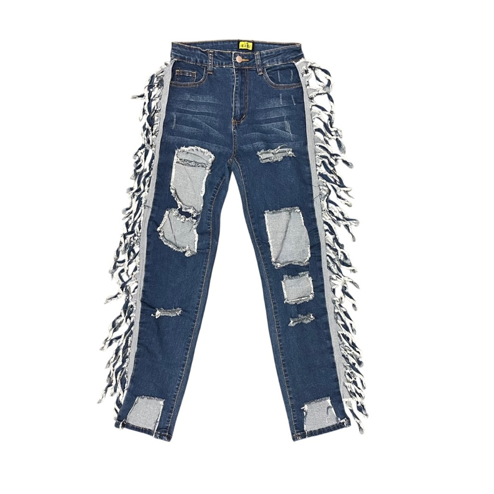 Rebel Y2K Fringe Denim